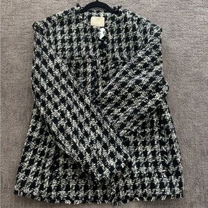 NEW H&M HOUNDSTOOTH JACKET | SZ L